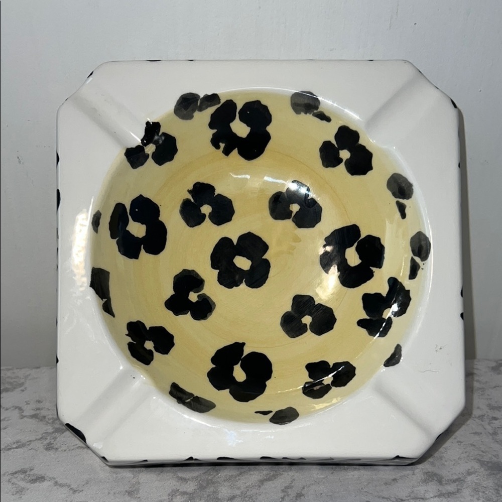 Vintage Hand Painted Made in Italy Large Ash Tray